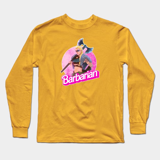 BARBARIAN Long Sleeve T-Shirt by xaq